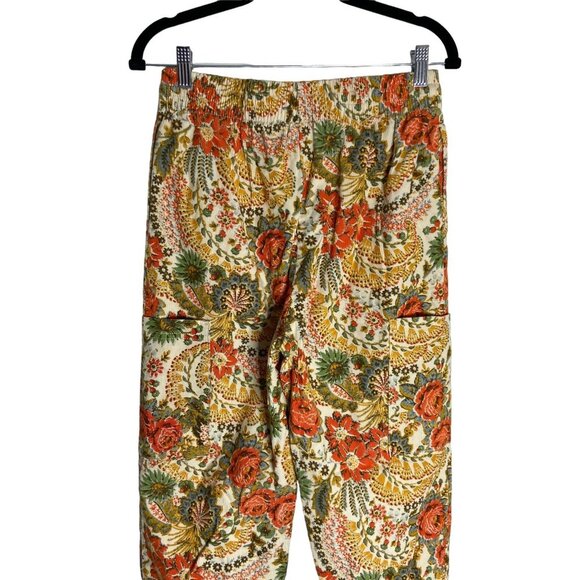 Urban Outfitters Penelope Floral High Rise Corduroy Pants-sz Small - Picture 7 of 11
